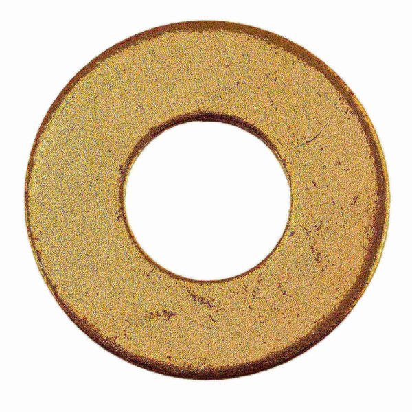 Midwest Fastener Flat Washer, For Screw Size 3/8" , Brass 20 PK 72673